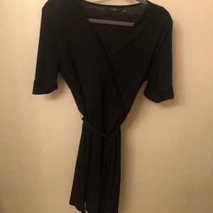 Black Wrap Dress